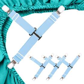 Hjs20220514 Mendeng Fitted Sheet Holder Straps Bed Garters Size Clips Keeping