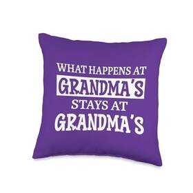 E0rs2k4qyf1us Merch Template What Happens At Grandmas Stays Throw Pillow 16x16