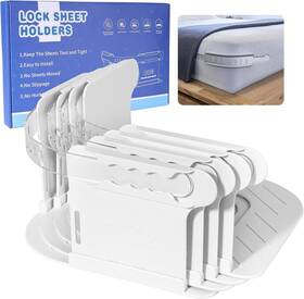 Meyoung 711181226324 Bed Sheet Straps Lock Holders Keep Sheets Tight Heavy Duty Hold