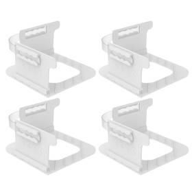 Miaobaole 797457778858 Bed Sheet Holder Fitted Lock - 4 Pcs Straps With Strips Keep Shee
