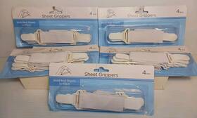 599533 Midwood 20 Piece Stretch Bed Sheet Holder Straps Nwt Multi Use Lot 5 Packs