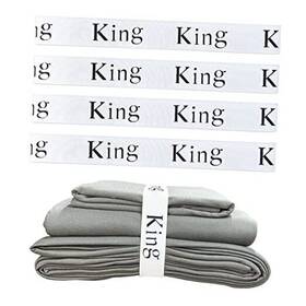 Jufuh001 Minayi 4 Pieces Sheet Keeper Closet Organization - Bed Sheets Set Storage King