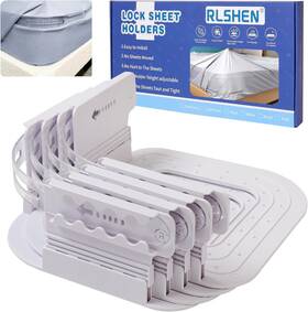 Modernnestmarket 313032444453 Adjustable Sheet Clips Keep Sheets In Place Fitted Bed Holders