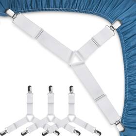 200504-1 Modernnestmarket 744110760484 Bed Sheet Straps Easy To Install Clips Fitted Stra