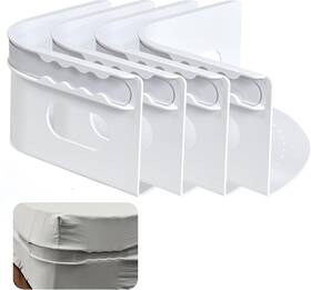 S001 Modernnestmarket Bed Sheet Holder With Lock Strips - Heavy Duty Corner Fastener Keep Sh