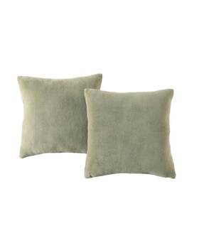 M635755 Morgan Home Velvet Square Decorative Pillow 2-pack 18 X Green