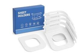 Bsh11222 Mttraders Bed Sheet Holders For Corners Set Of 4 Heavy Duty No-slip Locks Straps