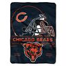 N-a Northwest Chicago Bears Nfl Prestige Plush Raschel Throw 0087918074781