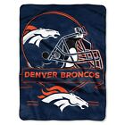 N-a Northwest Denver Broncos Nfl Prestige Plush Raschel Throw 0087918074811