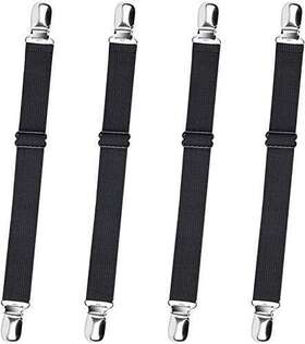 Nanateer 740850760975 Bed Sheet Clips Adjustable Straps Fitted Mattress Gr