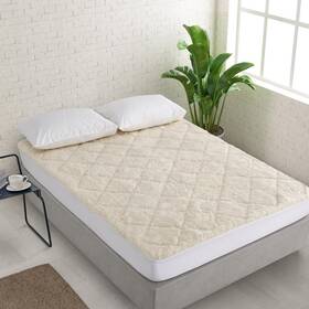 7007030 Natural Home All Season Wool Reversible Underlay White - Single