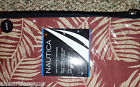 Nautica Leaves Palm Fronds Cotton Set 300ct King Burgandy Pillowcases 2