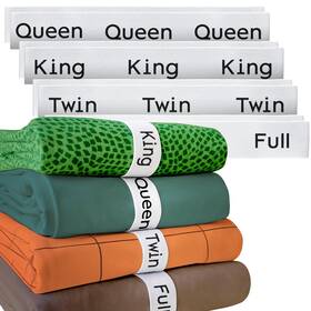 Niagara Sleep Solution 060545021491 8 Pack Bed Sheet Organizer And Storage Label Bands Fully Elastic Stretch