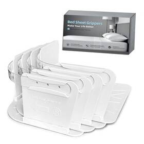 Gdq8817b Nicetcu Bed Sheet Holders For Corners Keep Sheets Firm And Tight Fitted Heavy Duty White