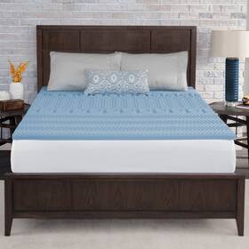 No 702137600400 1.5 Inch 7-zone Reversible Memory Foam Mattress Topper King