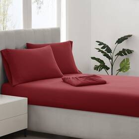 Ss3962rdtx-06 No Moisture Wicking Microfiber Sheet Set 2 Fitted Sheets And Pillowcases