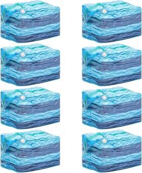 Bl808 Nobrand 8 Pack Jumbo Vacuum Bags 31x40x15 Inch For Clothes Bedding Space Saver