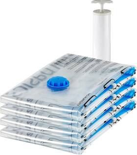 Ds-cbxj4 Nobrand Vacuum Compression Storage Bags With Hand Pump X-jumbo - 4 Pack