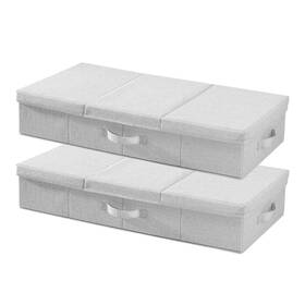 Nus-01 Nobrand Under Bed Storage 31.7x15.9x6.1 Inch 48l Gray Set Of 2