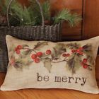 Nw2na-0785 Heritage Lace Holly Be Merry Pillow Cover 734573133482