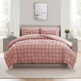 Vr-mdac-7pc-srsk-k-blblsh Nymbus 7pc Seersucker Bed In A Bag Lightweight Soft Comforter All-season Bedding Set