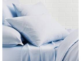 Pc172403 Origanami 100% Organic Cotton 330 Sateen Queen Pillow Cases - Sky Blue