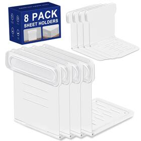 Ouxi 723747874702 2025 New Abs Flat Bed Fitted Sheet Holders For Corner 8 Pack Lock To K
