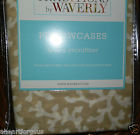 Pair 2 Flax Coral Floral Waverly Pillowcases Cascade Standard