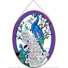 Apm804r Panel-white-blue Designs Art Peacocks Baker Joan