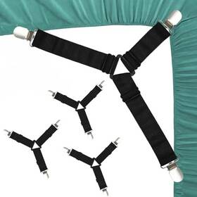Myf-yyc03 Panthra 4 Pcs Bed Sheet Holders For Corners Adjustable Fitted