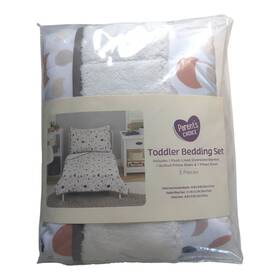 Parents Choice 194346210206 Bnwt 3-pcs Toddler Bed Set Multi-color Reversible Blanket Sheet Pillow Sham