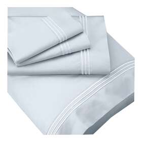 Purecare 782717563930 New Premium 100% Supima Cotton Sheet Set Blue In Size Queen