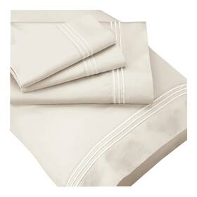 Purecare 782717564074 New Premium 100% Supima Cotton Sheet Set Ivory In Size Split King