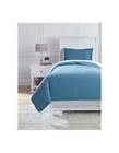 Q495001t Ashley Twin Coverlet Set In Turquoise Id 024052394399