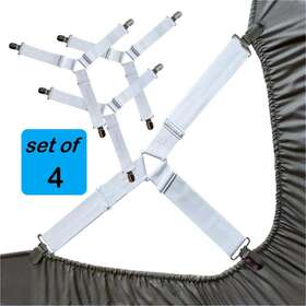 Qy-cdj-002 Qianyi Bed Sheet Straps Fasteners Fitted Triangle Clips Mattress 3 Way Fit