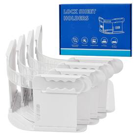 Qmlkoco 679070505137 Open Corner Bed Sheet Holder With Lock Strips Holders Keep Sheets
