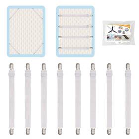 1120511 Qoecycth 8pcs Adjustable Bed Sheet Straps Clips Elastic Mattress Fasteners Hold