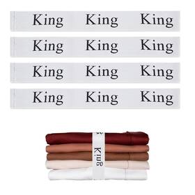Qoecycth 728872493019 4pcs Bed Sheet Organizer Bands Storage Labels And Keepers For