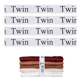 Qoecycth 728872493033 4pcs Bed Sheet Organizer Bands Storage Labels And Keepers For Linen Closet