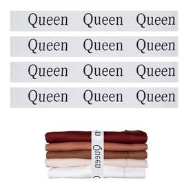 Qoecycth 728872493040 4pcs Bed Sheet Organizer Bands Storage Labels And Keepers For Linen Cl