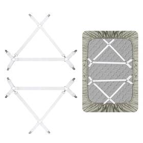 Qoecycth 728872493071 Bed Sheet Holder Straps Clips Adjustable Elastic S