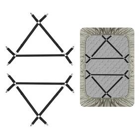Qoecycth 728872493248 Bed Sheet Holder Straps Clip Adjustable Elastic St