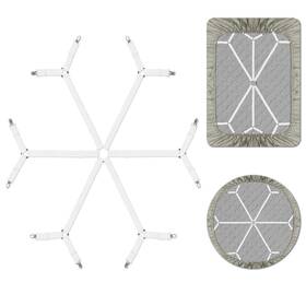 Qoecycth 746608831812 Sheet Fasteners Adjustable Elastic Bed Holder Straps For Fullqueenking