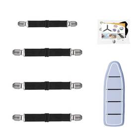 Qoecycth 753393015969 4pcs Adjustable Crisscross Fitted Sheet Band Straps Grippers Suspenders