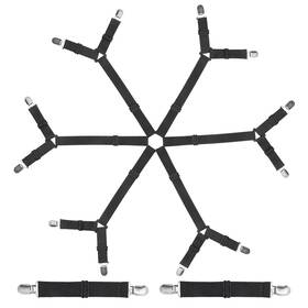 16976996455884 Ranjaner Sheet Fastener Kit With 6 Way Cross Clips And Non Slip Clip Adjustable