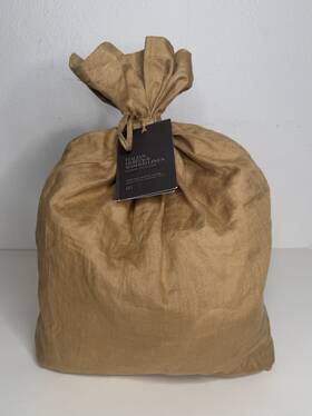 Restoration Hardware 500041369420 Italian Heritage Washed Linen Box Spring Cover Twin Camel