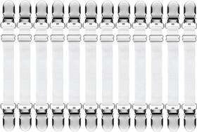 Rift 313047186102 12 Pcs Bed Sheet Clips Straps Corner Holder Adjustable Mattress Cli