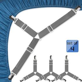 Bedsheetclips2 Rift 726084856707 Bed Sheet Straps Easy To Install Fitted Clips Adjustable S