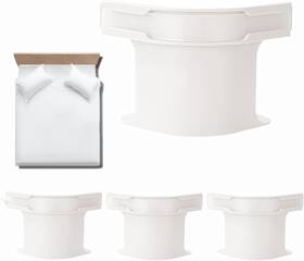 Km87 Rift Bed Sheet Holder With Lock Strips 4 Pieces Heavy Duty Fasteners Remov