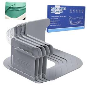 Cdgdj001grey Rlshen Bed Sheet Holder Straps Hold The Sheets In Place Enhanced Clips Grey